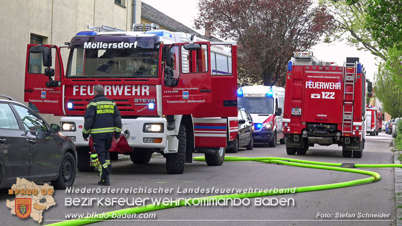 20240406 Wohnungsvollbrand in Moellersdorf  Foto: Stefan Schneider BFKDO BADEN