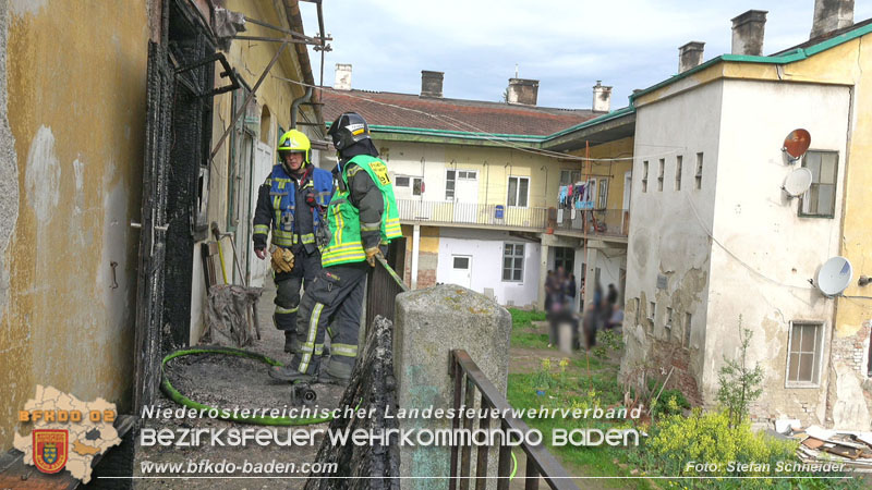 20240406 Wohnungsvollbrand in Moellersdorf  Foto: Stefan Schneider BFKDO BADEN