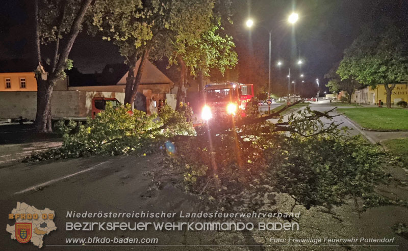 20240410 Nächtlicher Sturm sorgt für Feuerwehreinsätze  Foto: Freiwillige Feuerwehr Pottensdorf