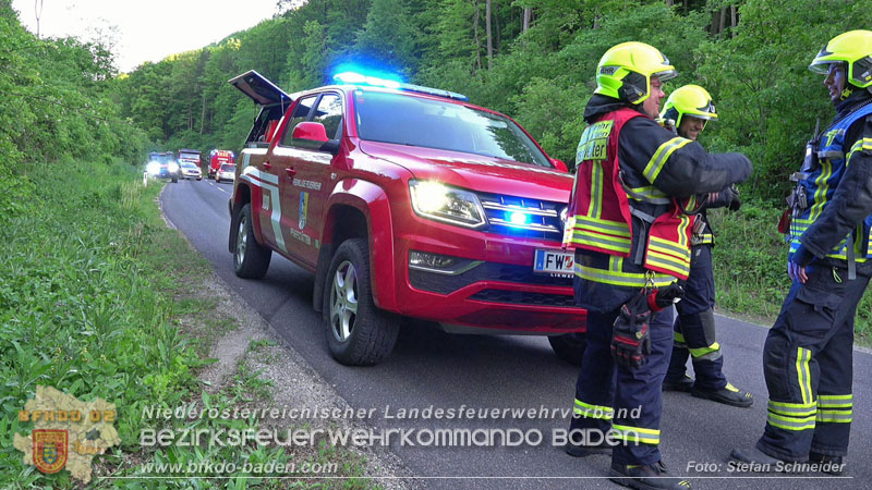 20240430 Alarmierte Personenrettung auf der L4010 zwischen Pfaffstätten und Gaaden Foto: Stefan Schneider BFKDO BADEN 20240430 Alarmierte Personenrettung auf der L4010 zwischen Pfaffstätten und Gaaden Foto: Stefan Schneider BFKDO BADEN