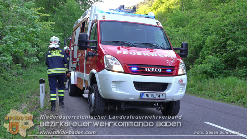 20240430 Alarmierte Personenrettung auf der L4010 zwischen Pfaffstätten und Gaaden Foto: Stefan Schneider BFKDO BADEN 20240430 Alarmierte Personenrettung auf der L4010 zwischen Pfaffstätten und Gaaden Foto: Stefan Schneider BFKDO BADEN