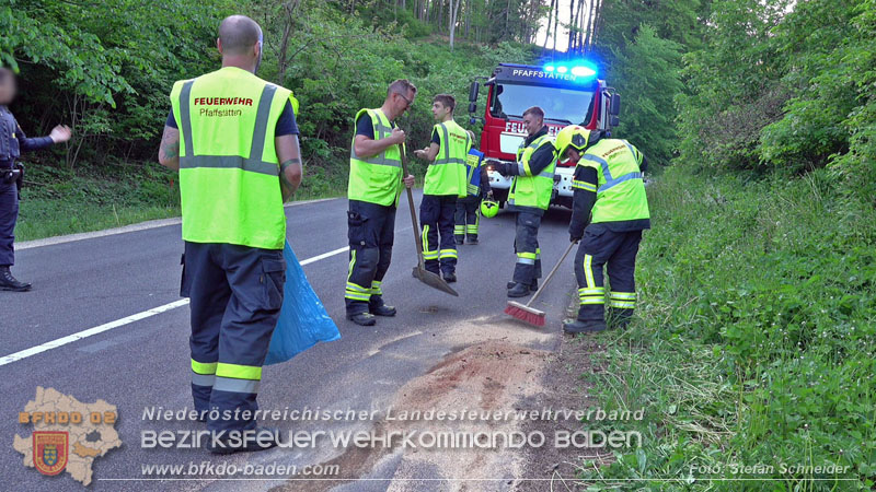 20240430 Alarmierte Personenrettung auf der L4010 zwischen Pfaffstätten und Gaaden  Foto: Stefan Schneider BFKDO BADEN