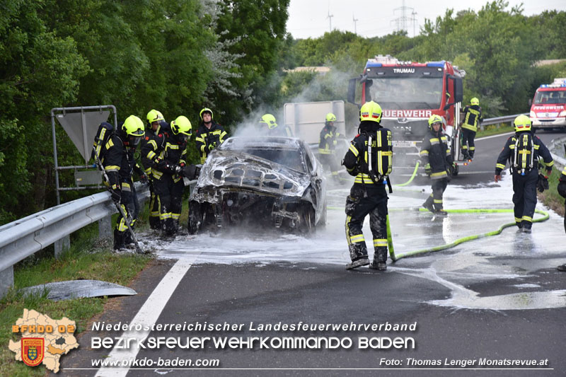 20240503_Pkw auf A3 in Vollbrand  Foto: Thomas Lenger Monatsrevue.at