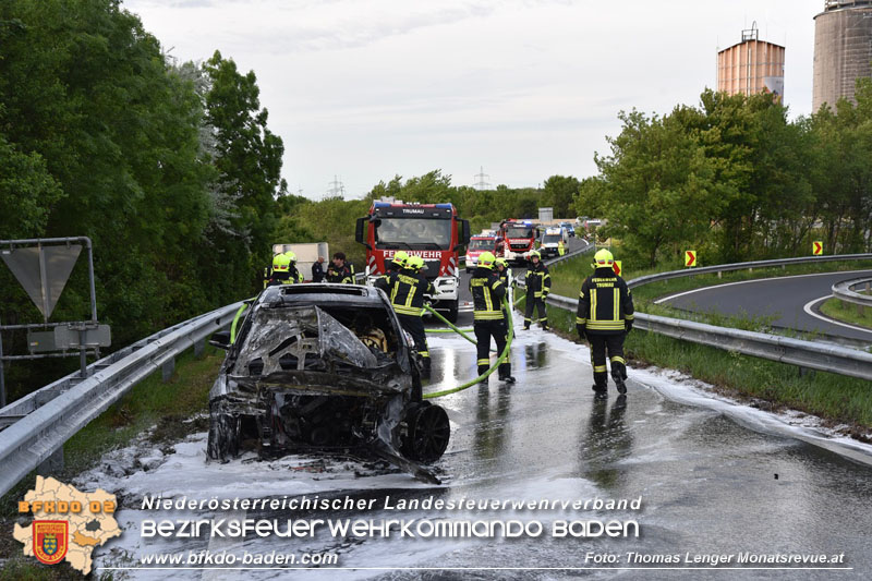 20240503_Pkw auf A3 in Vollbrand  Foto: Thomas Lenger Monatsrevue.at