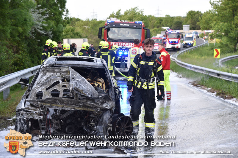 20240503_Pkw auf A3 in Vollbrand  Foto: Thomas Lenger Monatsrevue.at