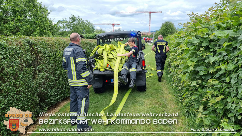 20240616 Vollbrand einer Gartenhütte in Kleingartensiedlung in Baden Foto: Stefan Schneider BFKDO BADEN 20240616 Vollbrand einer Gartenhütte in Kleingartensiedlung in Baden Foto: Stefan Schneider BFKDO BADEN