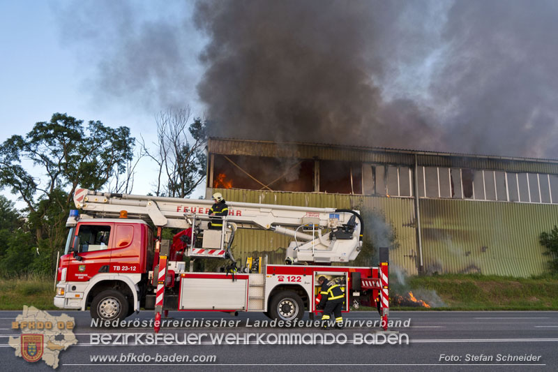 20240616_Brand in einem Abfallwirtschaftsbetrieb in Traiskirchen Ortsteil Wienersdorf Foto: Stefan Schneider BFKDO BADEN 20240616_Brand in einem Abfallwirtschaftsbetrieb in Traiskirchen Ortsteil Wienersdorf Foto: Stefan Schneider BFKDO BADEN