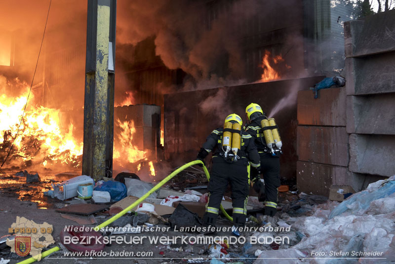 20240616_Brand in einem Abfallwirtschaftsbetrieb in Traiskirchen Ortsteil Wienersdorf Foto: Stefan Schneider BFKDO BADEN 20240616_Brand in einem Abfallwirtschaftsbetrieb in Traiskirchen Ortsteil Wienersdorf Foto: Stefan Schneider BFKDO BADEN