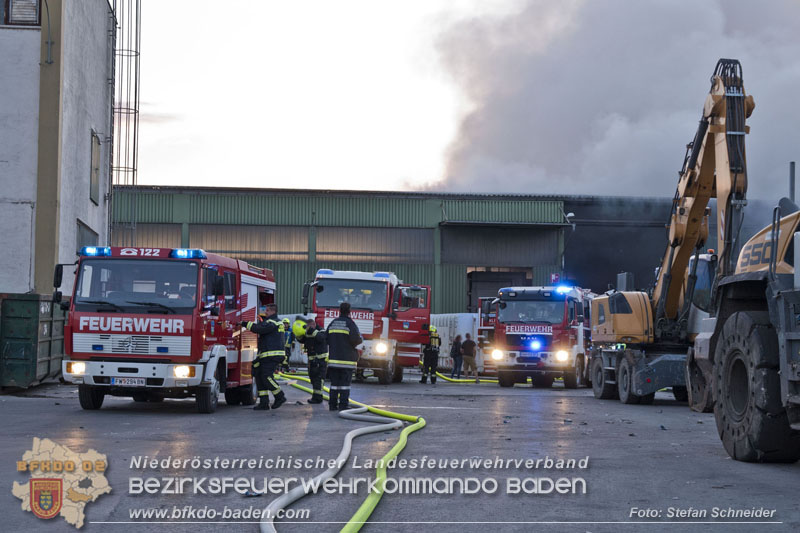 20240616_Brand in einem Abfallwirtschaftsbetrieb in Traiskirchen Ortsteil Wienersdorf Foto: Stefan Schneider BFKDO BADEN 20240616_Brand in einem Abfallwirtschaftsbetrieb in Traiskirchen Ortsteil Wienersdorf Foto: Stefan Schneider BFKDO BADEN