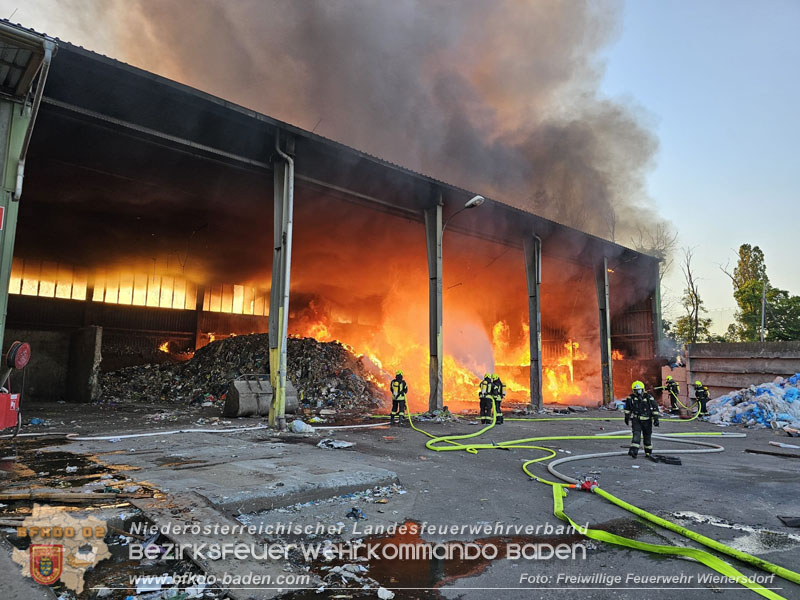 20240616_Brand in einem Abfallwirtschaftsbetrieb in Traiskirchen Ortsteil Wienersdorf Foto: Alexander Umschaden FF Wienersdorf 20240616_Brand in einem Abfallwirtschaftsbetrieb in Traiskirchen Ortsteil Wienersdorf Foto: Alexander Umschaden FF Wienersdorf