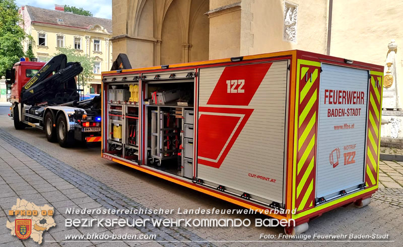 20240705 Wassergebrechen in der Volksschule Pfarrplatz Baden  Foto: Freiwillige Feuerwehr Baden-Stadt