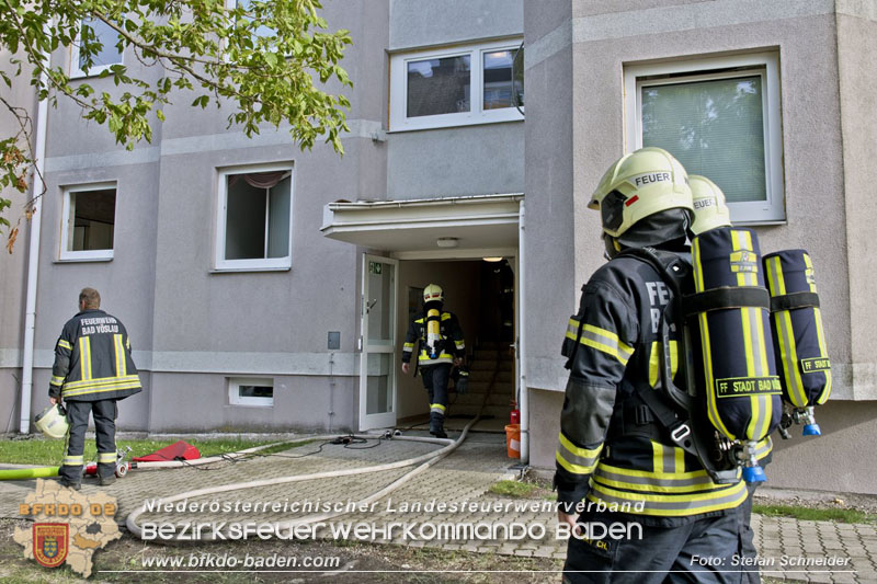 20240706_Küchenbrand in Mehrparteinwohnhaus in Bad Vöslau  Foto: Stefan Schneider BFKDO BADEN