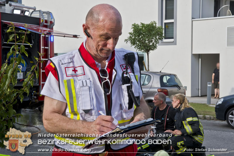 20240706_Küchenbrand in Mehrparteinwohnhaus in Bad Vöslau  Foto: Stefan Schneider BFKDO BADEN