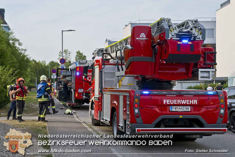 20240706_Küchenbrand in Mehrparteinwohnhaus in Bad Vöslau Foto: Stefan Schneider BFKDO BADEN