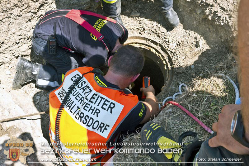 20240710_Aufwendige Menschenrettung aus Kanalsystem in Oberwaltersdorf Foto: Stefan Schneider BFKDO BADEN 20240710_Aufwendige Menschenrettung aus Kanalsystem in Oberwaltersdorf Foto: Stefan Schneider BFKDO BADEN