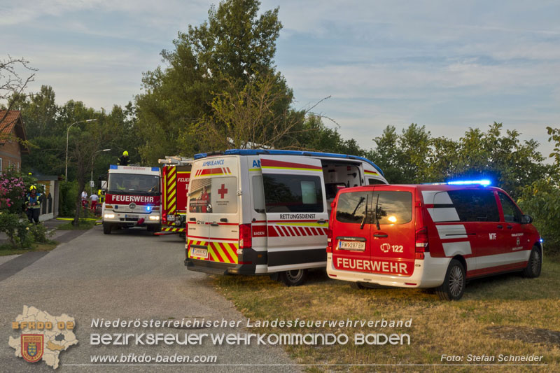 20240719_Brand bei einem Einfamilienhaus in der Badener Haidhofsiedlung Foto: Stefan Schneider BFKDO BADEN 20240719_Brand bei einem Einfamilienhaus in der Badener Haidhofsiedlung Foto: Stefan Schneider BFKDO BADEN