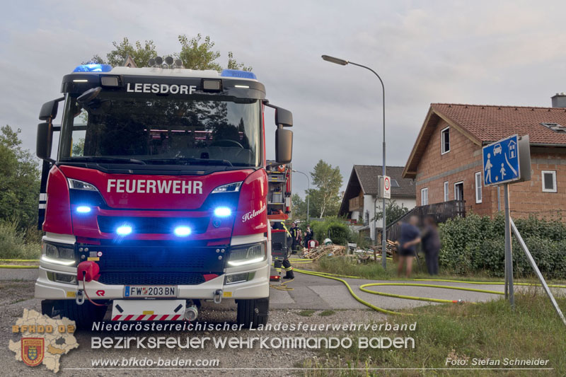 20240719_Brand bei einem Einfamilienhaus in der Badener Haidhofsiedlung Foto: Stefan Schneider BFKDO BADEN 20240719_Brand bei einem Einfamilienhaus in der Badener Haidhofsiedlung Foto: Stefan Schneider BFKDO BADEN