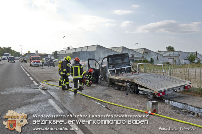 20240722_Abschleppfahrzeug geriet in Brand auf der LB210 Tribuswinkel-Oeynhausen Foto: Stefan Schneider BFKDO BADEN
