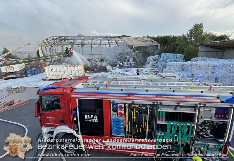 20240802_Großbrand in Leithaprodersdorf/Bgld - auch Nö Feuerwehren im Löscheinsatz   Foto: Freiwillige Feuerwehr Leithaprodersdorf/Bgld