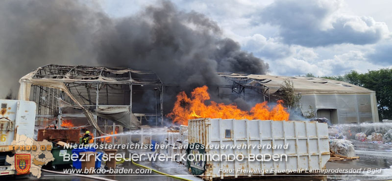 20240802_Großbrand in Leithaprodersdorf/Bgld - auch Nö Feuerwehren im Löscheinsatz Foto: Freiwillige Feuerwehr Leithaprodersdorf/Bgld