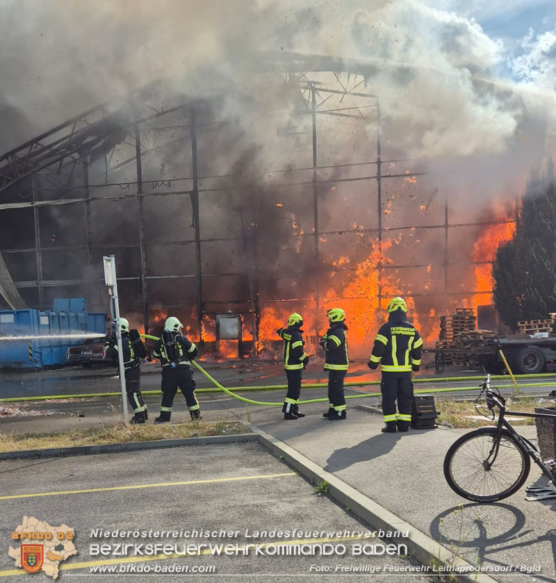 20240802_Großbrand in Leithaprodersdorf/Bgld - auch Nö Feuerwehren im Löscheinsatz Foto: Freiwillige Feuerwehr Leithaprodersdorf/Bgld