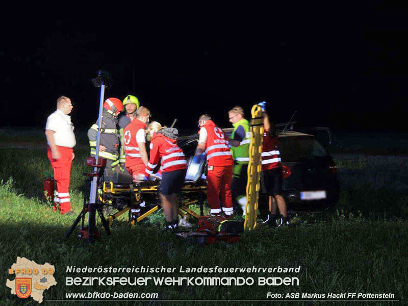 20240809_Verkehrsunfall auf der L138 Kremesberg Berndorf-Pottenstein   Foto: ASB Markus Hackl FF Pottenstein