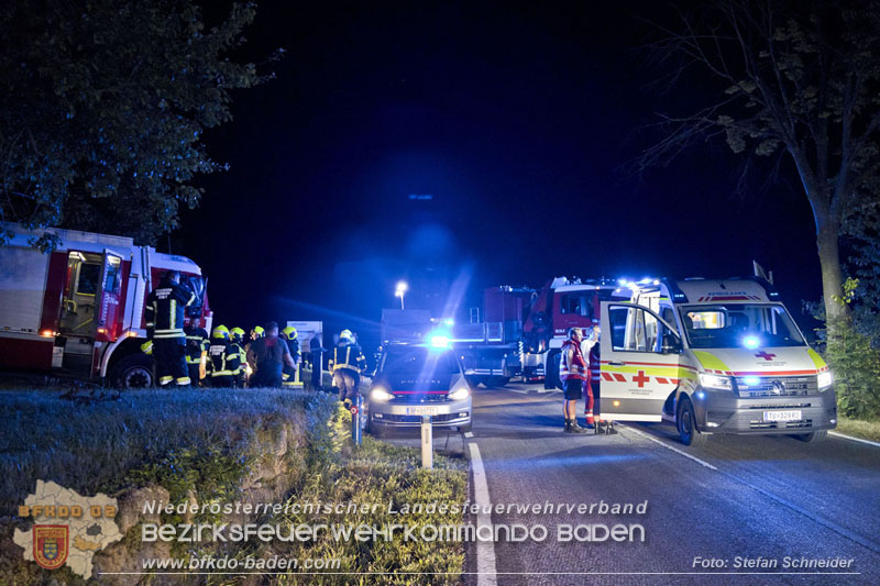 20240809_Verkehrsunfall auf der L138 Kremesberg Berndorf-Pottenstein   Foto: Stefan Schneider BFKDO BADEN