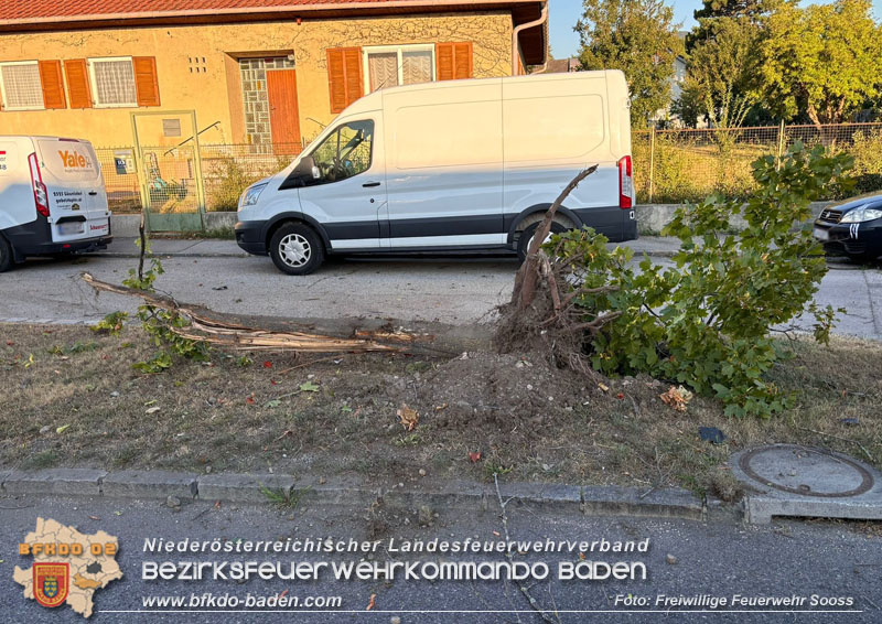 20240811_Fahrzeugueberschlag im Ortsgebiet von Sooss Foto: Freiwillige Feuerwehr Sooss 20240811_Fahrzeugueberschlag im Ortsgebiet von Sooss Foto: Freiwillige Feuerwehr Sooss