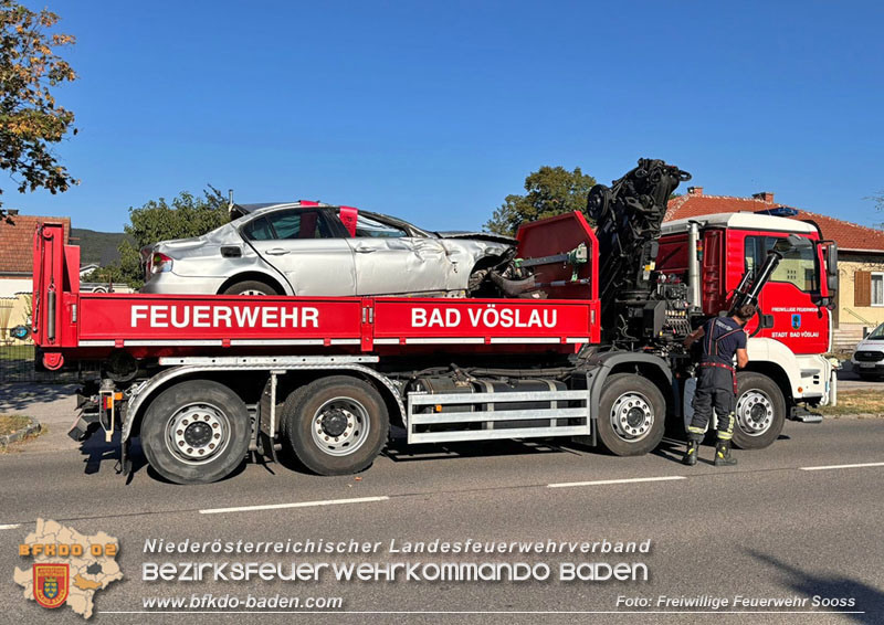20240811_Fahrzeugueberschlag im Ortsgebiet von Sooss  Foto: Freiwillige Feuerwehr Sooss