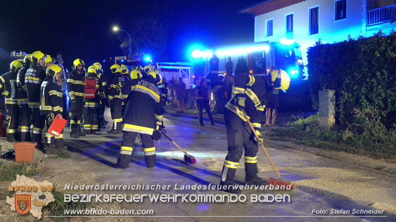 20240821_Verkehrsunfall Fahrzeugüberschlag im Ortsgebiet St.Veit a.d.Triesting Foto: Florian Stadler FF Berndorf-Stadt