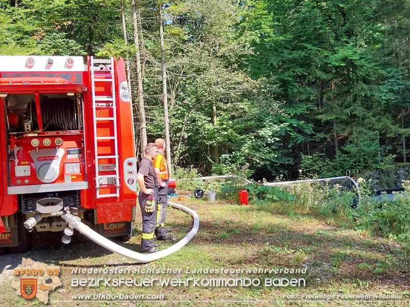 20240903_Waldbrand im Enzersgraben  bei Furth a.d.Triesting durch Blitzschlag ausgelöst     Foto: Freiwillige Feuerwehr Neuhaus