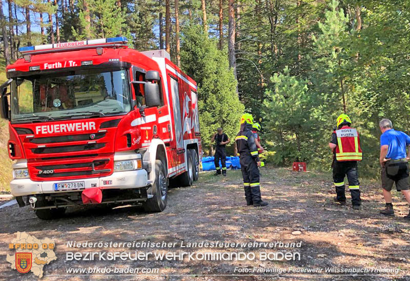 20240903_Waldbrand im Enzersgraben  bei Furth a.d.Triesting durch Blitzschlag ausgelöst     Foto: Freiwillige Feuerwehr Weissenbach/Triesting