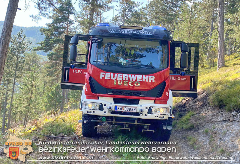 20240903_Waldbrand im Enzersgraben  bei Furth a.d.Triesting durch Blitzschlag ausgelöst     Foto: Freiwillige Feuerwehr Weissenbach/Triesting