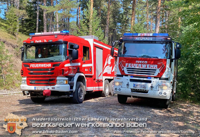 20240903_Waldbrand im Enzersgraben  bei Furth a.d.Triesting durch Blitzschlag ausgelöst     Foto: Freiwillige Feuerwehr Weissenbach/Triesting