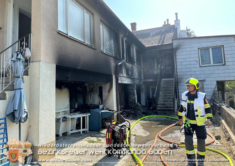 20240905_Brand bei Wohnhaus in Hirtenberg   Foto: Freiwillige Feuerwehr Lindabrunn