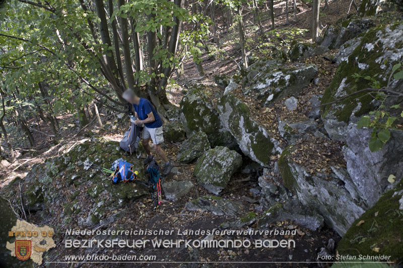 20240907_Spotty nach über 50 Stunden durch Feuerwehr aus Felshöhle in Baden gerettet Foto: Stefan Schneider BFKDO BADEN