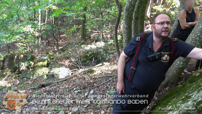 20240907_Spotty nach über 50 Stunden durch Feuerwehr aus Felshöhle in Baden gerettet Foto: Stefan Schneider BFKDO BADEN