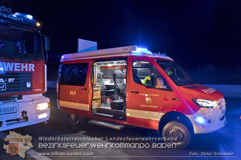 20240908_Kleinbus verunfallt auf der A2 bei Traiskirchen - acht Verletzte und ein Todesopfer Foto: Stefan Schneider BFKDO BADEN 20240908_Kleinbus verunfallt auf der A2 bei Traiskirchen - acht Verletzte und ein Todesopfer Foto: Stefan Schneider BFKDO BADEN