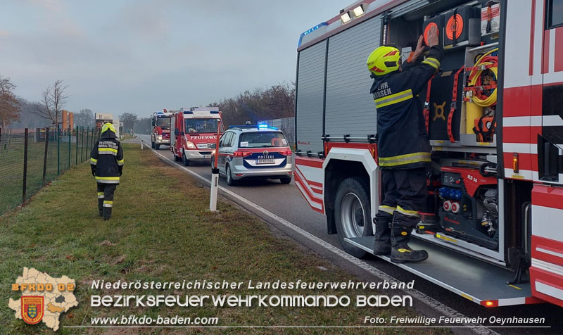 20241126_Verletzte Frau nach Verkehrsunfall auf der L157 im Gemeindegebiet Oberwaltersdorf Foto: Freiwillige Feuerwehr Oeynhausen 20241126_Verletzte Frau nach Verkehrsunfall auf der L157 im Gemeindegebiet Oberwaltersdorf Foto: Freiwillige Feuerwehr Oeynhausen
