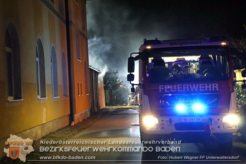 20241215_Vollbrand eines Hackschnitzelbunkers in Weigelsdorf  Foto: Hubert Wagner FF Unterwaltersdorf