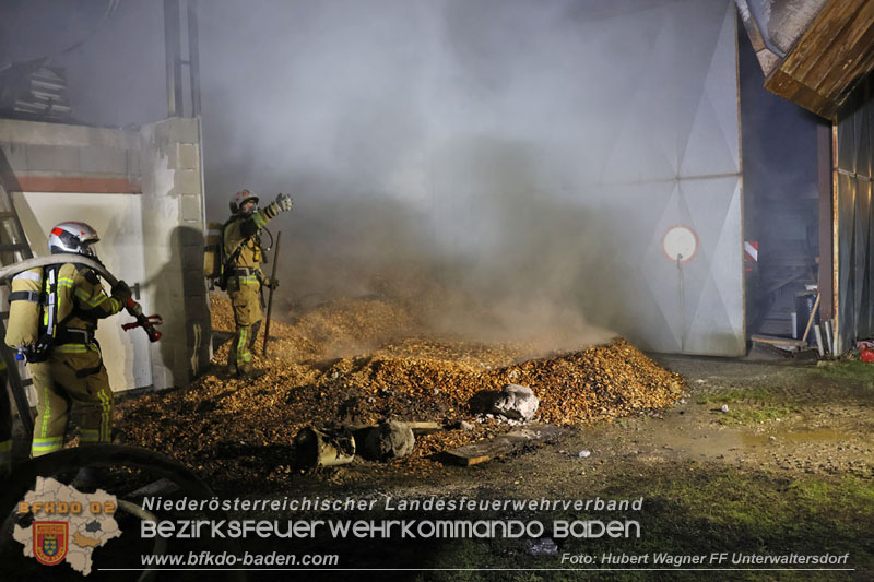 20241215_Vollbrand eines Hackschnitzelbunkers in Weigelsdorf  Foto: Hubert Wagner FF Unterwaltersdorf
