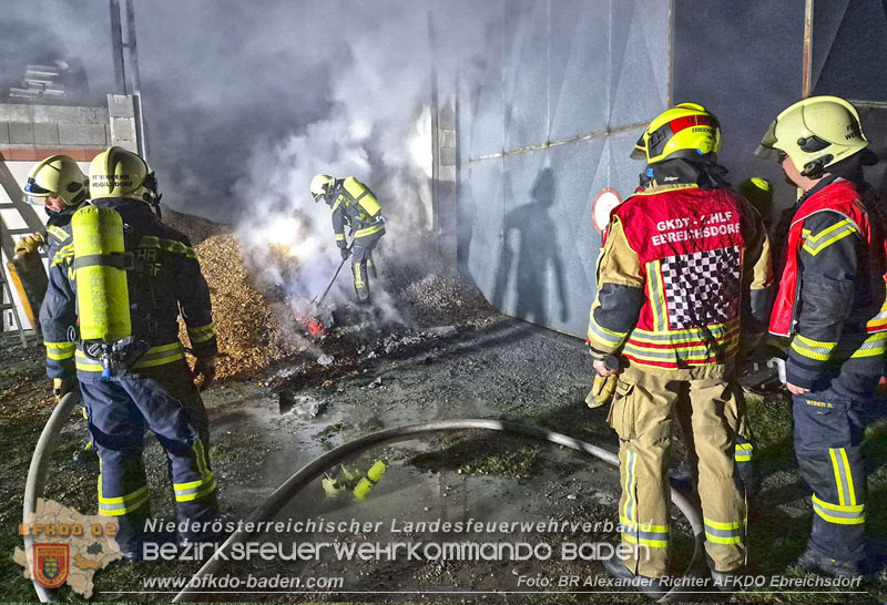 20241215_Vollbrand eines Hackschnitzelbunkers in Weigelsdorf Foto: Alexander Richter AFKDO Ebreichsdorf