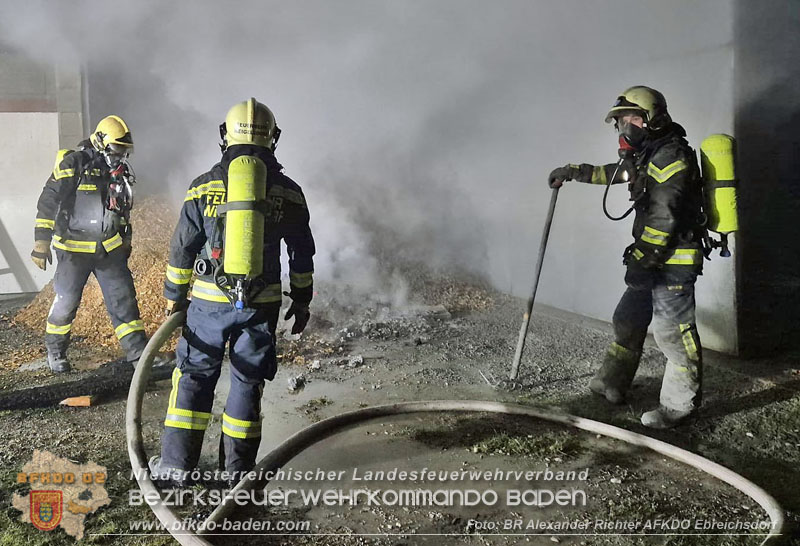 20241215_Vollbrand eines Hackschnitzelbunkers in Weigelsdorf Foto: Alexander Richter AFKDO Ebreichsdorf