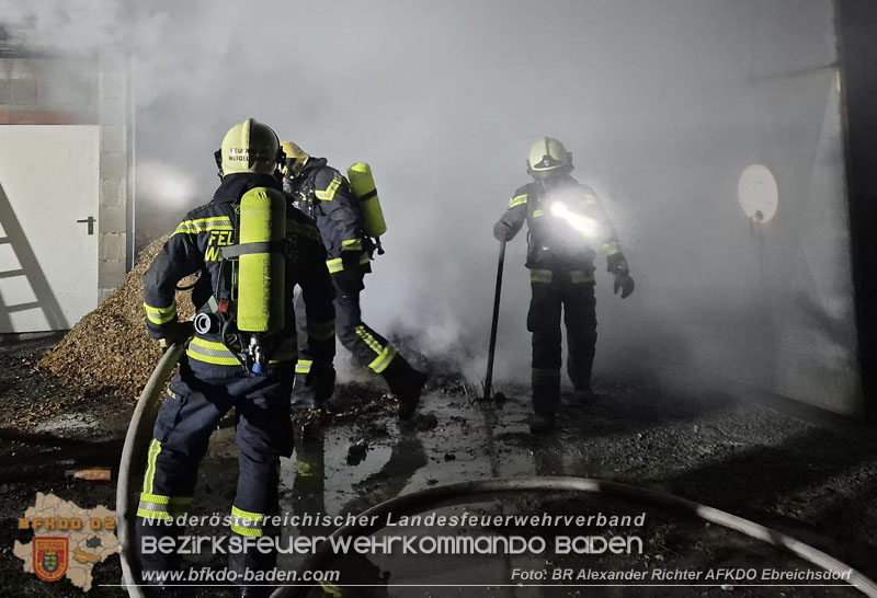 20241215_Vollbrand eines Hackschnitzelbunkers in Weigelsdorf Foto: Alexander Richter AFKDO Ebreichsdorf