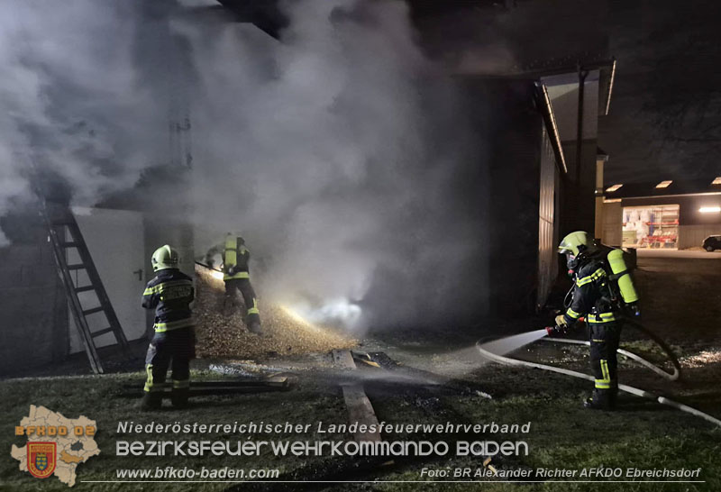 20241215_Vollbrand eines Hackschnitzelbunkers in Weigelsdorf Foto: Alexander Richter AFKDO Ebreichsdorf