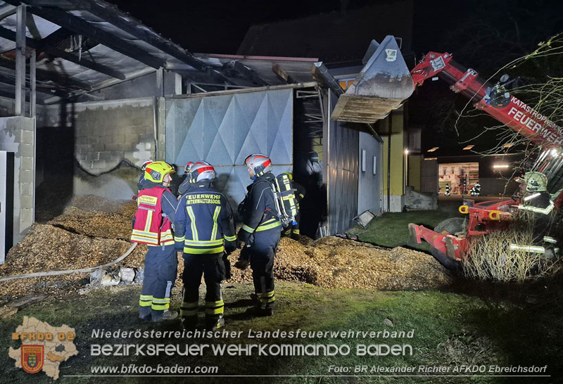 20241215_Vollbrand eines Hackschnitzelbunkers in Weigelsdorf Foto: Alexander Richter AFKDO Ebreichsdorf