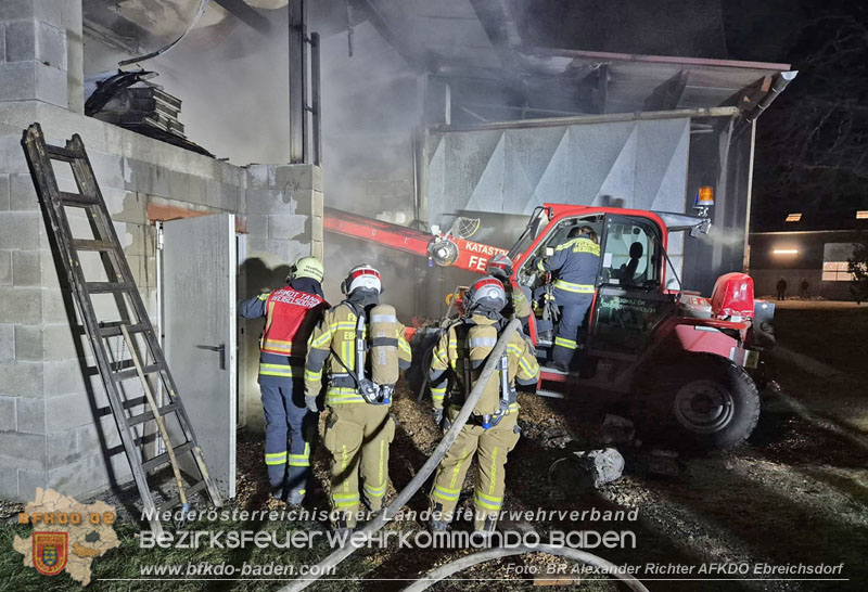 20241215_Vollbrand eines Hackschnitzelbunkers in Weigelsdorf Foto: Alexander Richter AFKDO Ebreichsdorf