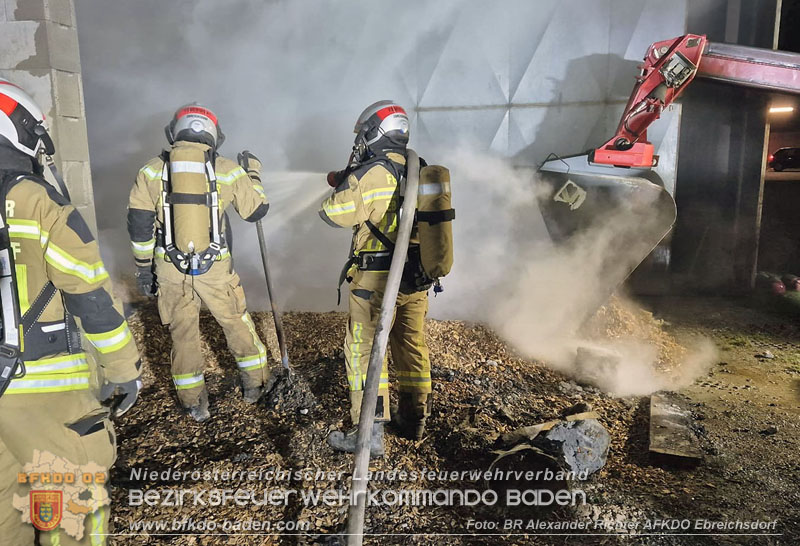 20241215_Vollbrand eines Hackschnitzelbunkers in Weigelsdorf Foto: Alexander Richter AFKDO Ebreichsdorf