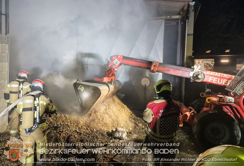 20241215_Vollbrand eines Hackschnitzelbunkers in Weigelsdorf Foto: Alexander Richter AFKDO Ebreichsdorf