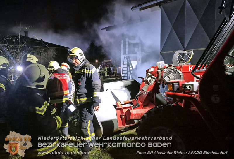 20241215_Vollbrand eines Hackschnitzelbunkers in Weigelsdorf Foto: Alexander Richter AFKDO Ebreichsdorf